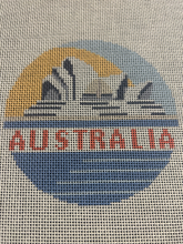 Load image into Gallery viewer, Australia Needlepoint Canvas Design feauturing Sydney Opera House