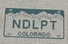 Load image into Gallery viewer, Colorado License Plate Needlepoint Canvas