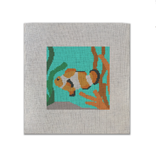Load image into Gallery viewer, Needlepoint canvas featuring a clown fish design