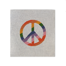 Load image into Gallery viewer, Peace symbol needlepoint canvas