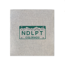 Load image into Gallery viewer, NDLPT Colorado License Plate 4" x 2" | 18 Mesh Count Needlepoint Canvas