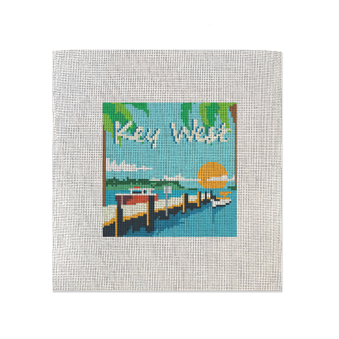 Key West Florida Needlepoint Canvas