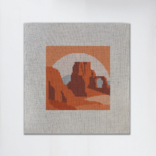 Load image into Gallery viewer, Arches National Park Needlepoint Canvas design
