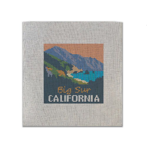 Big Sur, California needlepoint canvas