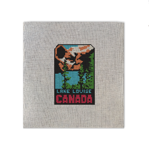 Lake Louise Canada needlepoint canvas